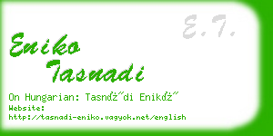 eniko tasnadi business card